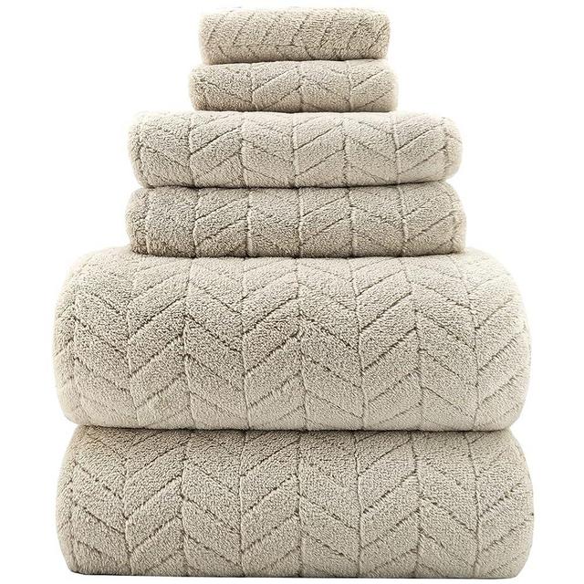 YTYC Towels,39x78 Inch Oversized Bath Sheets Towels for Adults Plush Luxury Extra Large Bath Towels Sets for Bathroom Super Soft Highly Absorbent Microfiber Towels 80% Polyester (Beige,6)