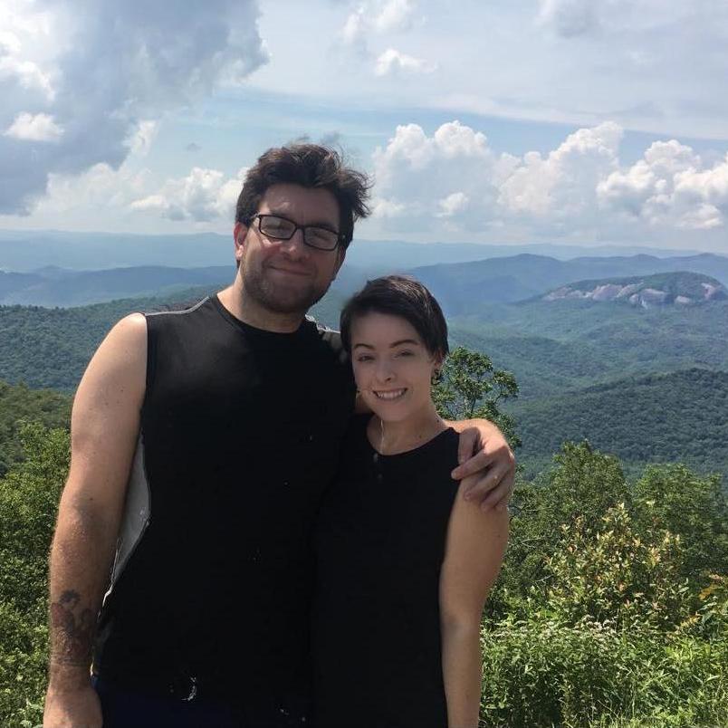 Blue Ridge Mountains! Our first time taking a long trip out of state together.