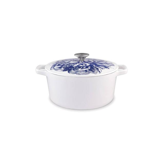 Cuisinart Caskata 5qt Enameled Cast Iron Round Casserole - Blooming Peony