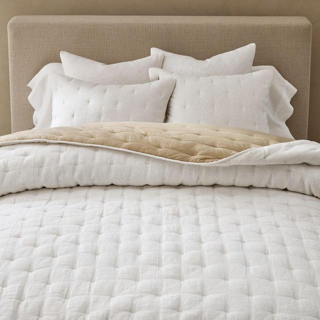 Everyday Linen Comfort Quilt, King/Cal.King, White