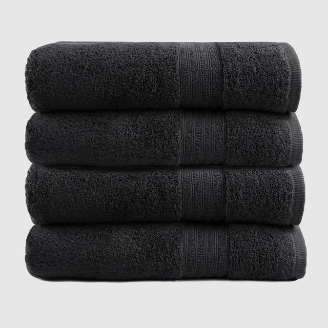 4pc Air Rich Innovative Technology Bath Towel Set Coal - Trident Group