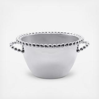 Personalized Pearled Oval Small Ice Bucket