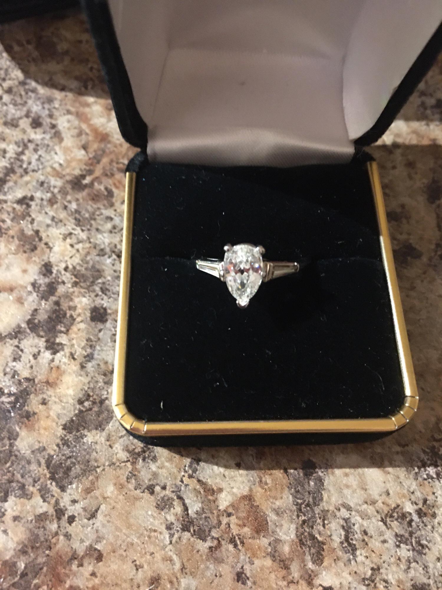 Beautiful ring. No, he didn't go to Jared's!