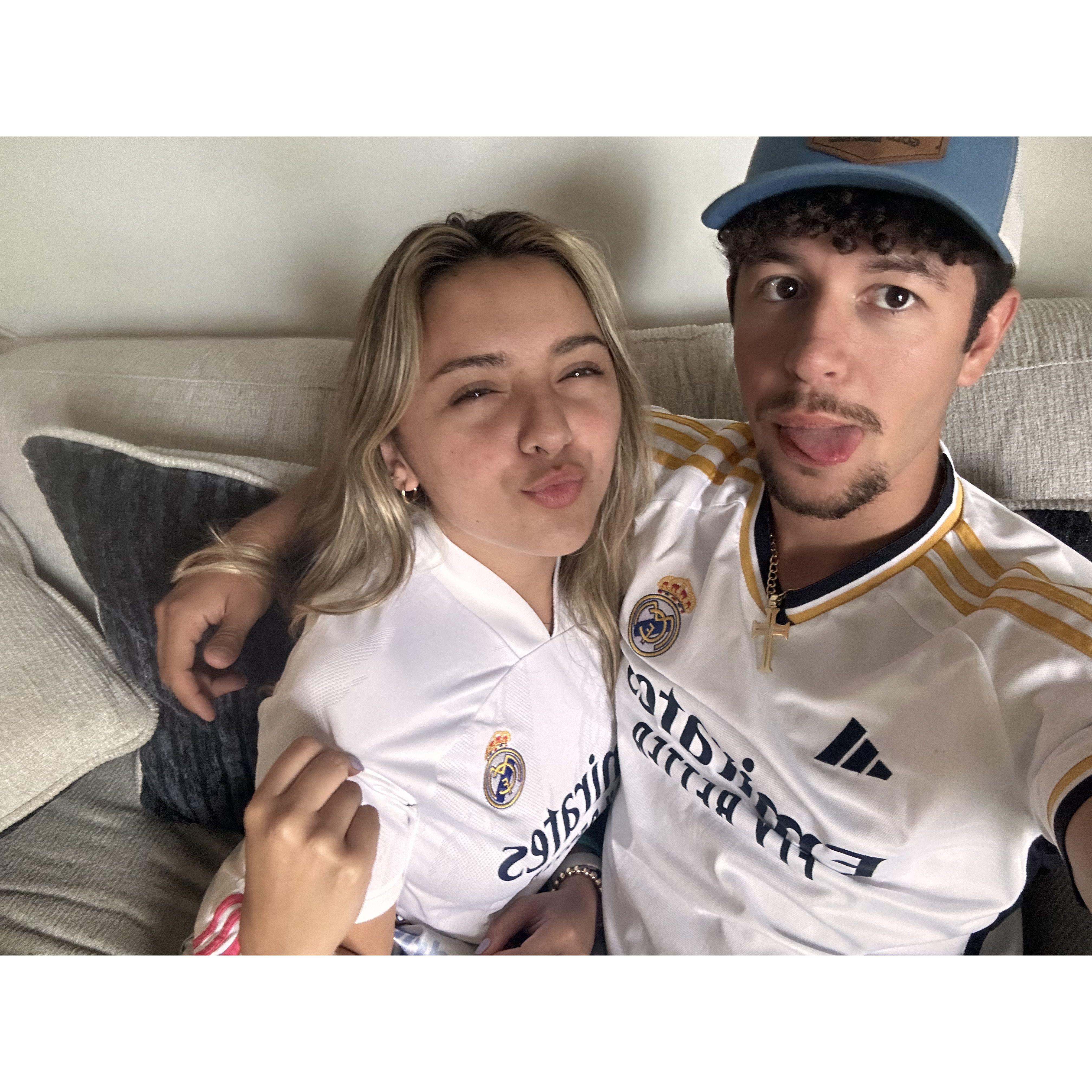 Champions league game! We won