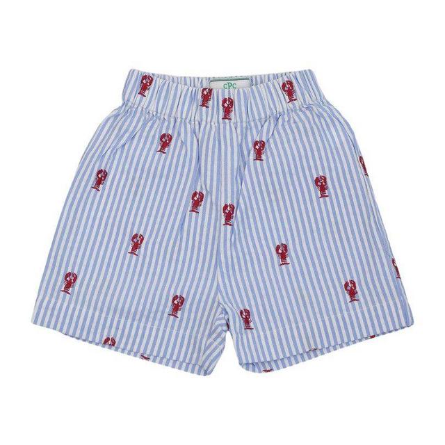 CPC - Dylan Lobster Embroidered Shorts, Blue -6-9m