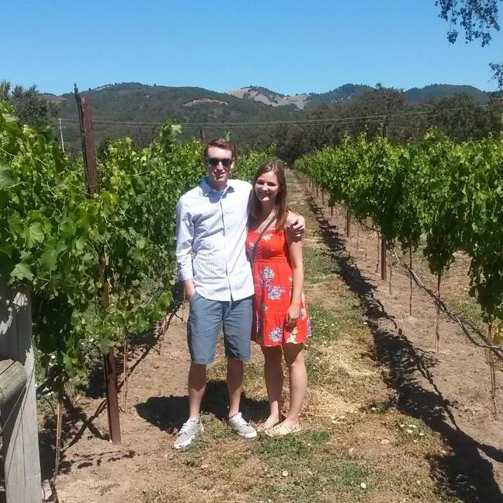 Wine country, Sonoma!  Our first trip together.