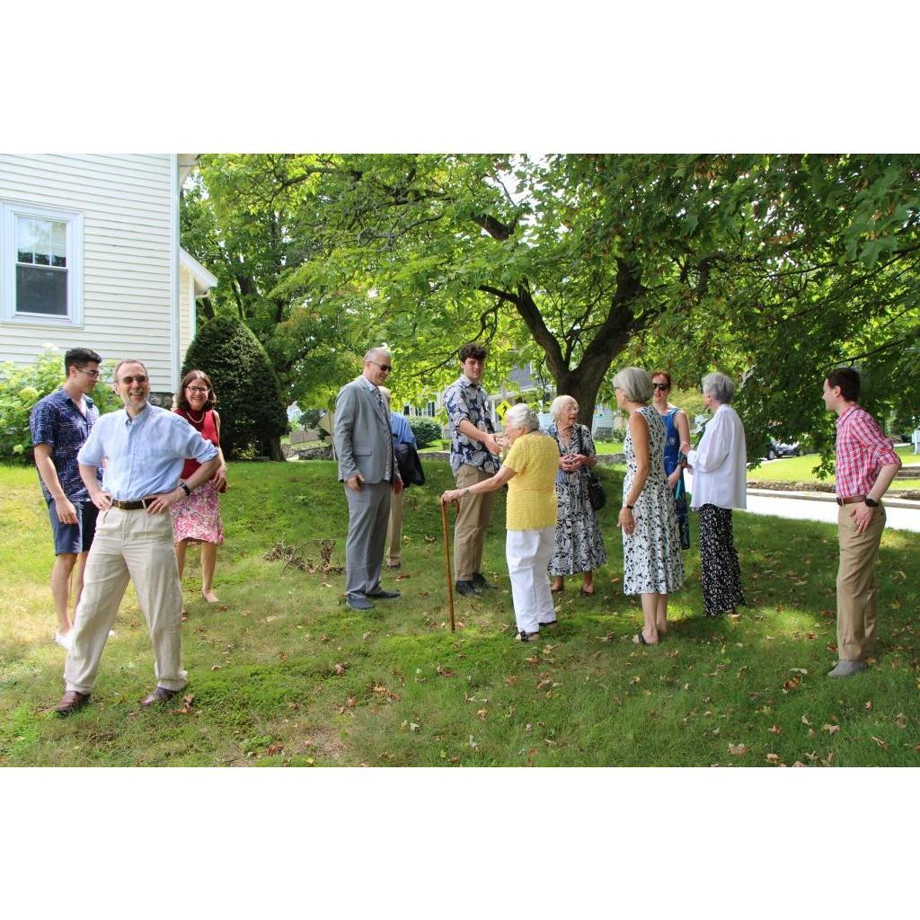 Guests milling around before the ceremony