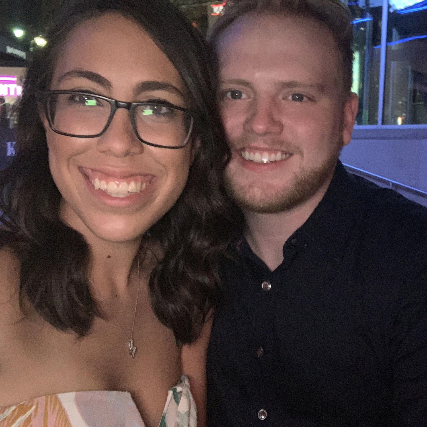 Celebrating Malia's birthday in downtown KC in the Power & Light District! We just moved down to KC from Omaha a few weeks before so Malia could start her Masters program.