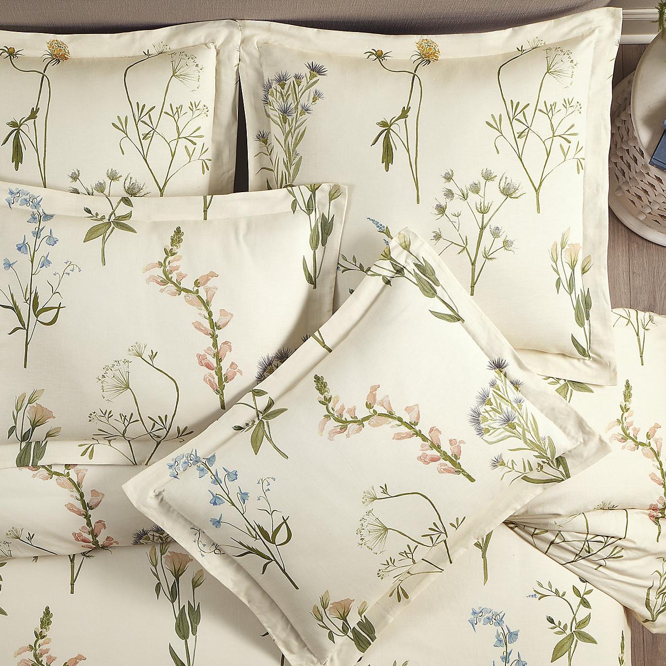 King Size Everly Floral Linen Duvet Cover