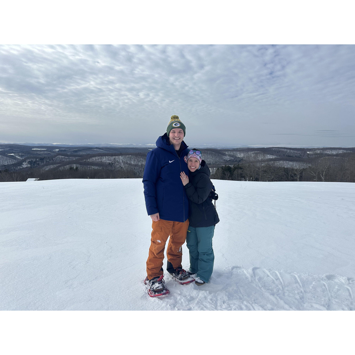 Winter hike up to our ceremony site