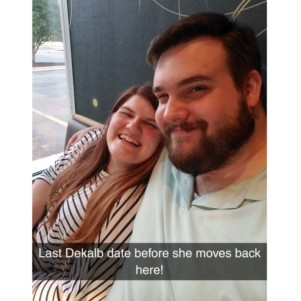Mike and Carolyn were long distance for the first 2 years of their relationship. Thank god for Skype and Snapchat!