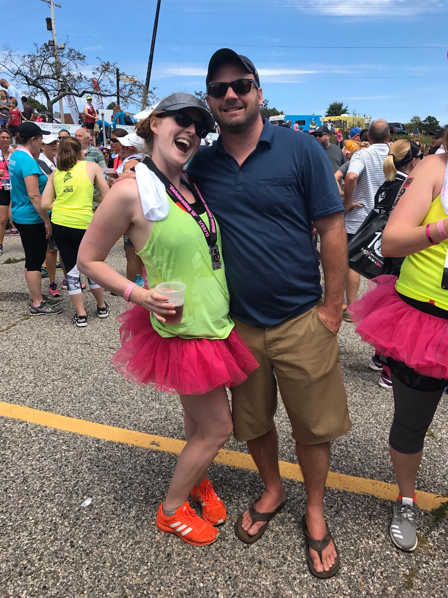 Biggest fan. First Tri for a Cure race in 2017