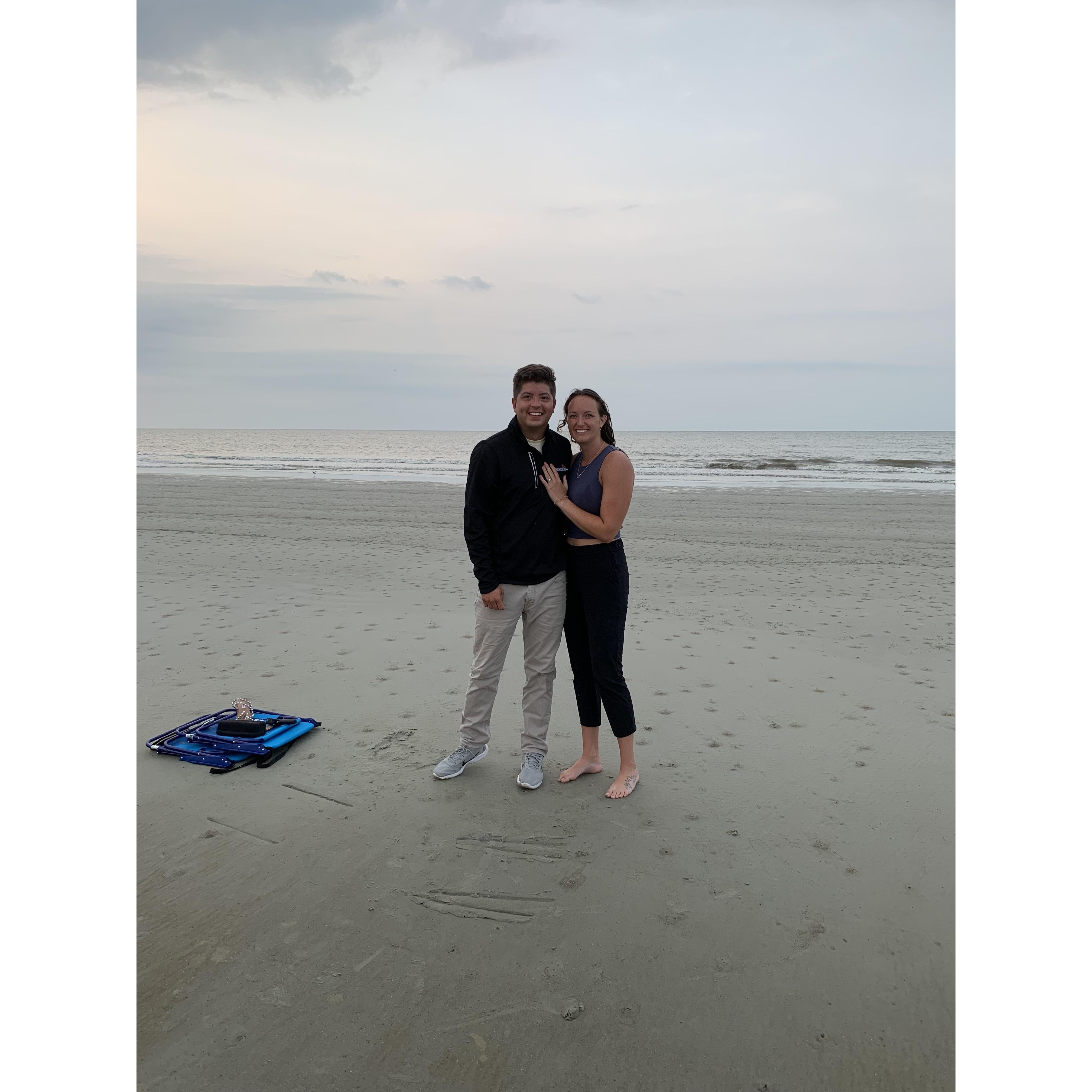 South Carolina, right after the proposal