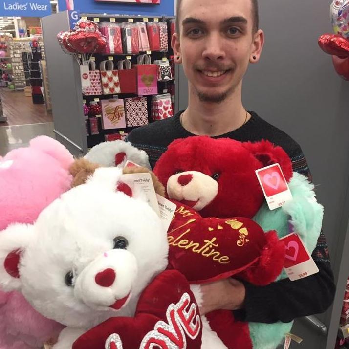 Josiah begging Lillian to buy ALL of the valentine bears.