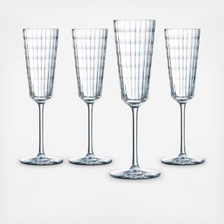Iroko Champagne Flute, Set of 4