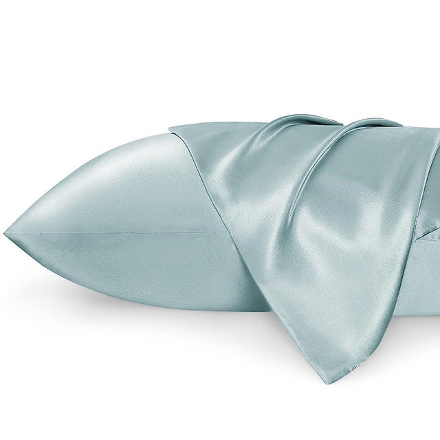 Bedsure Satin Pillowcase for Hair and Skin Queen - Ether Silk Pillowcase 2 Pack 20x30 Inches - Satin Pillow Cases Set of 2 with Envelope Closure, Gifts for Women Men