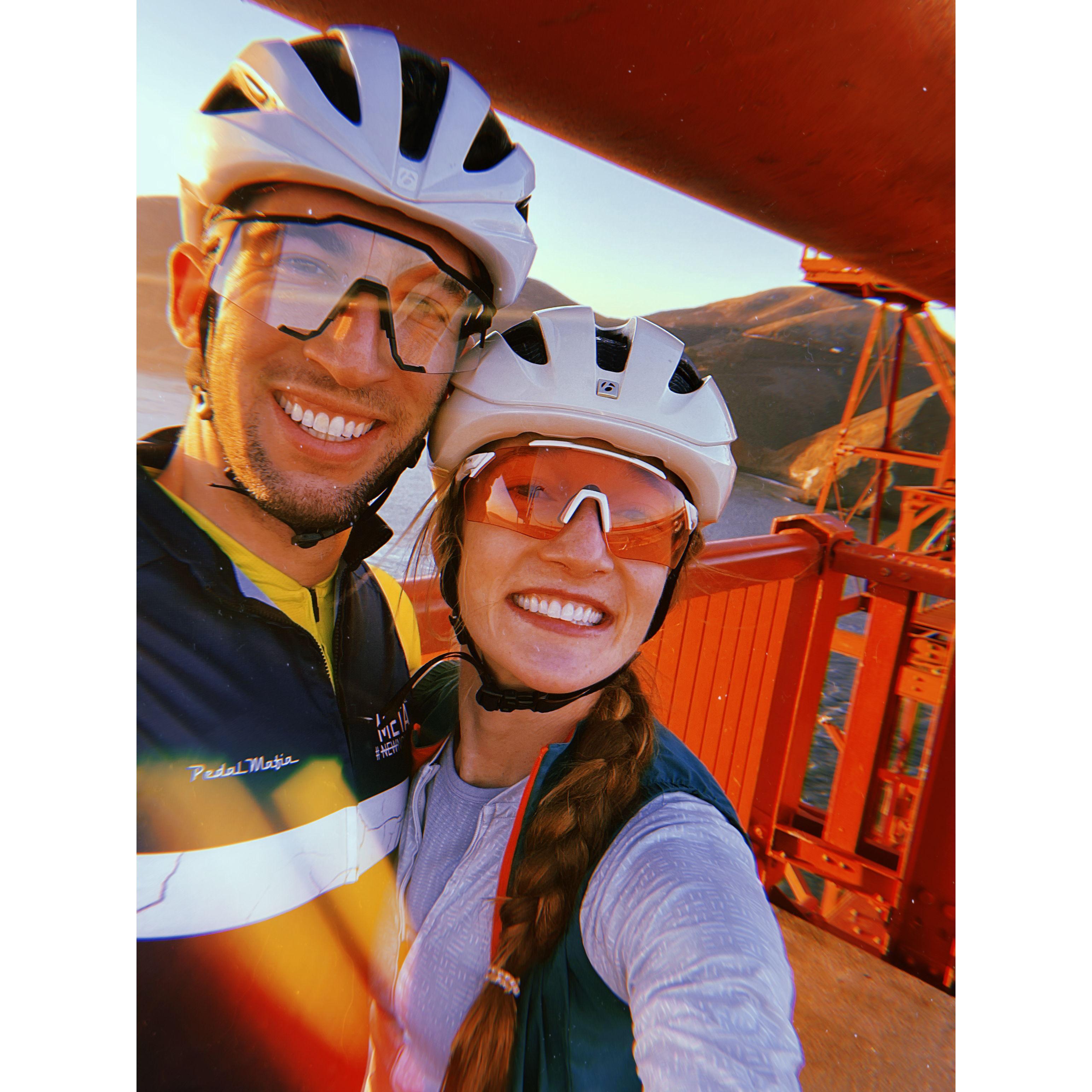 Biking on the Golden Gate Bridge