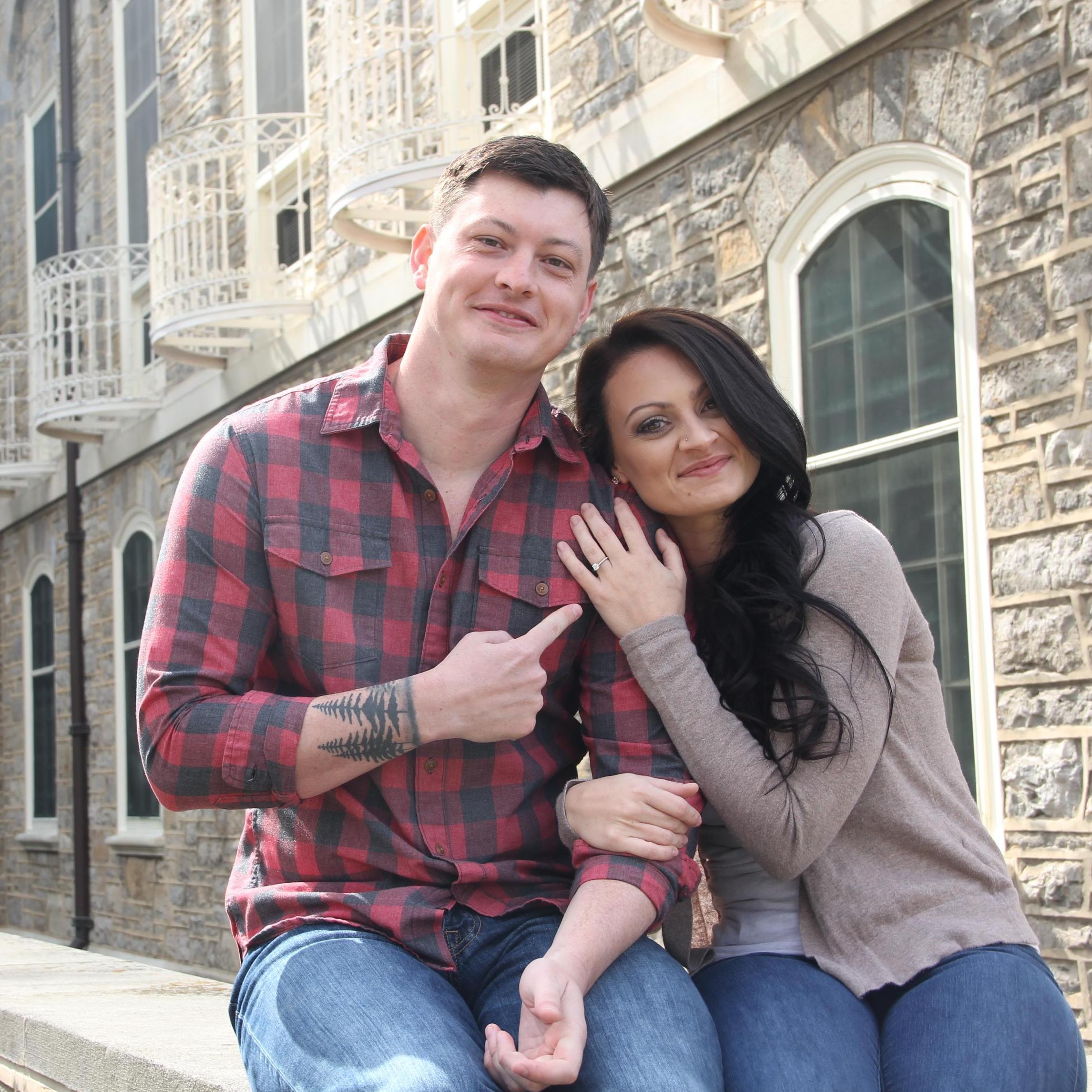 Michael being silly during our engagement photos