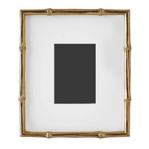 AERIN Gilded Bamboo Gallery Frame, 5" X 7"