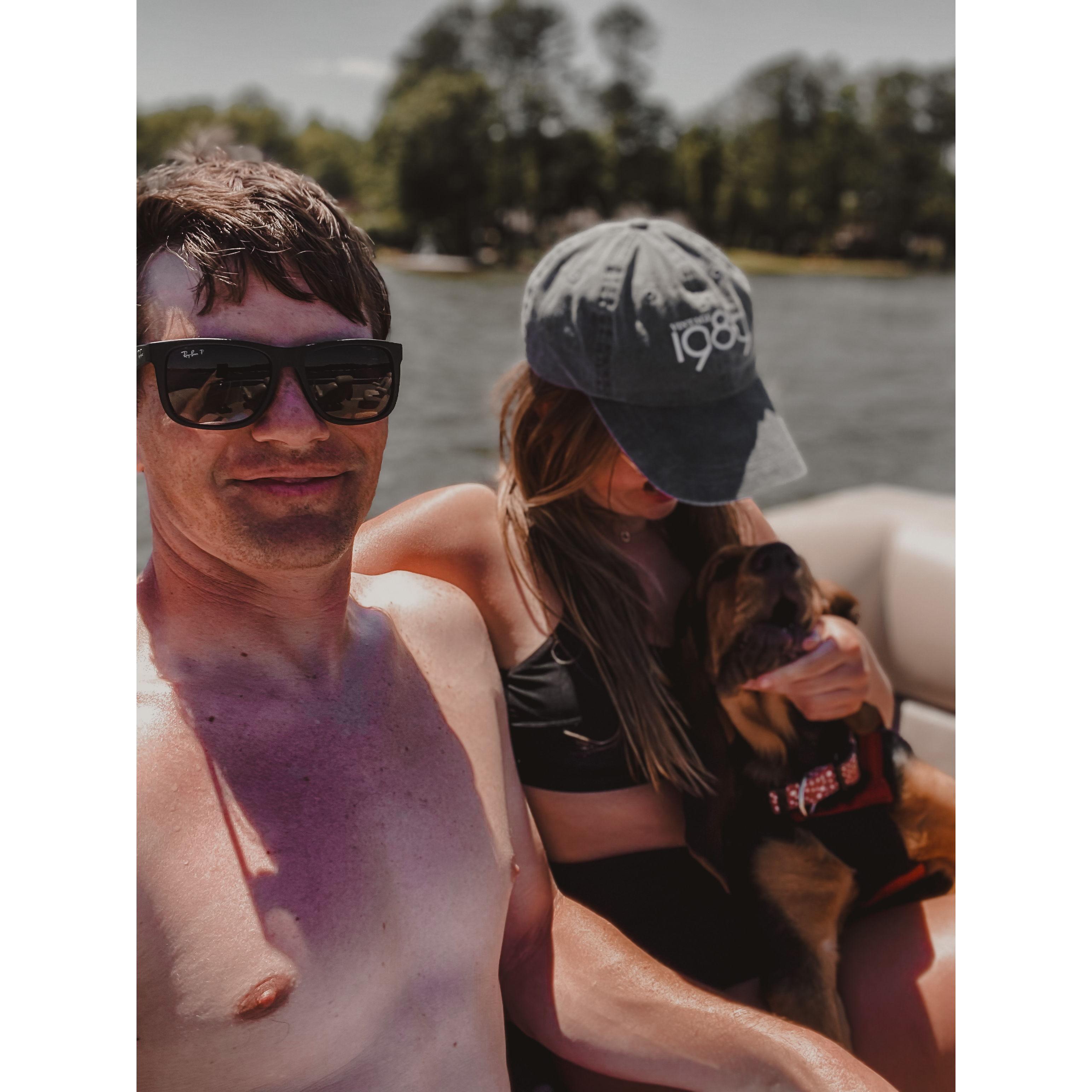 Harriet’s first boat ride