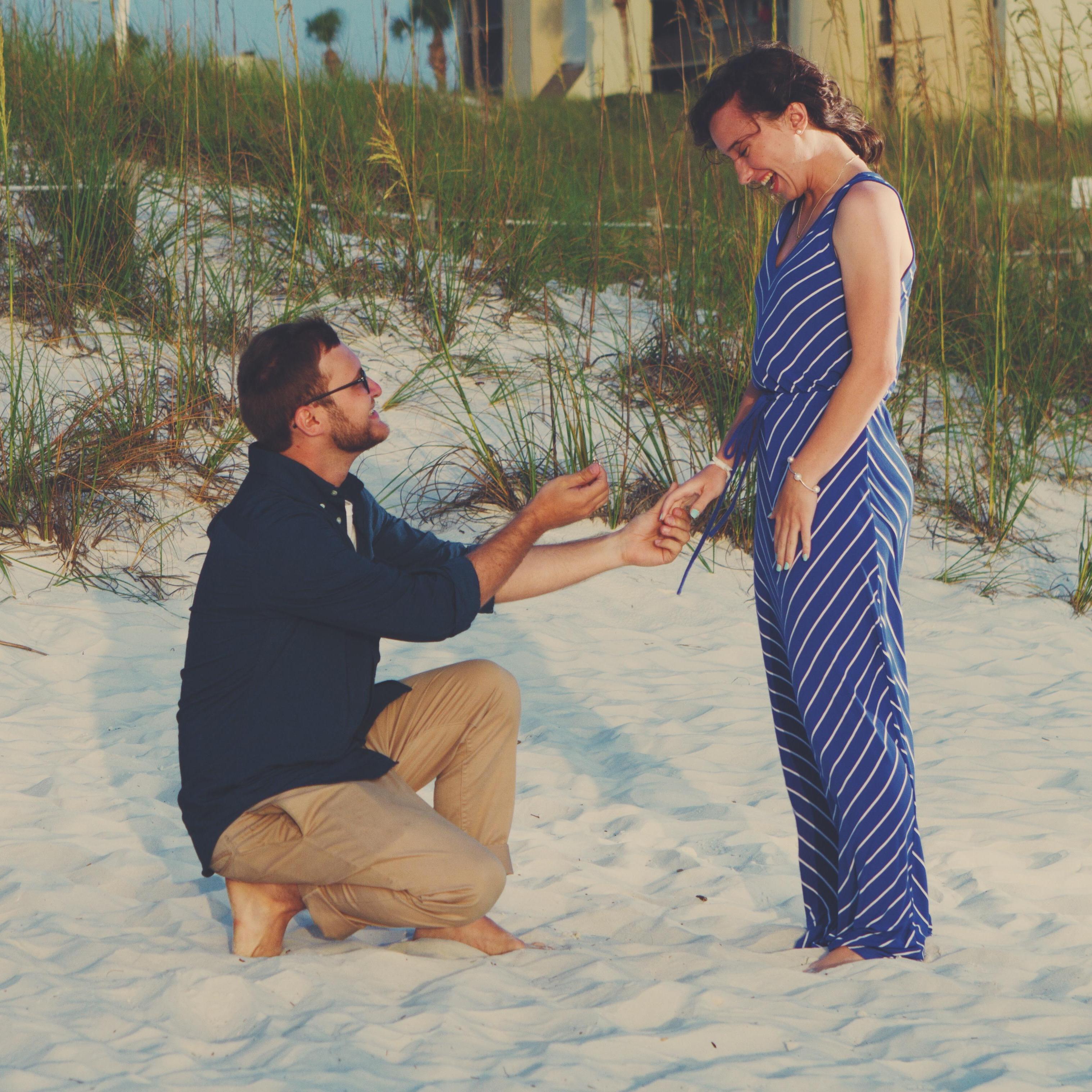 When Ethan proposed at Panama City Beach