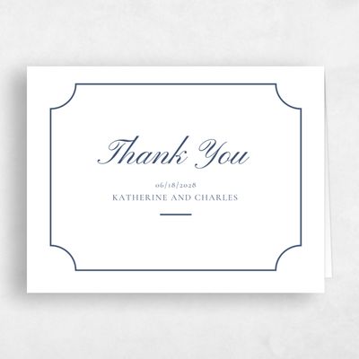 Navy, Blue Wedding Thank You - Blake Letterpress