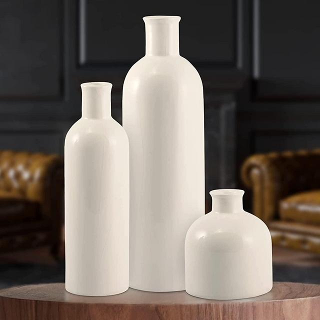 Ceramic Vases for Home Decor, White Vases for Decor, Modern Home Decor, Vases for Decor, Decor Vases for Centerpieces, Ceramic Vase, Vases for Flowers, Decorative Vase, White Ceramic Vase