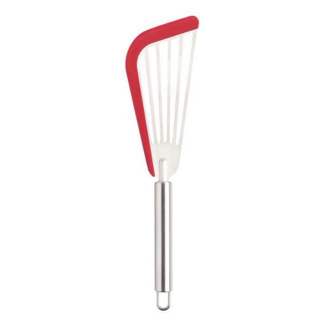 Silicone Edge Stainless Steel Slotted Fish Turner
