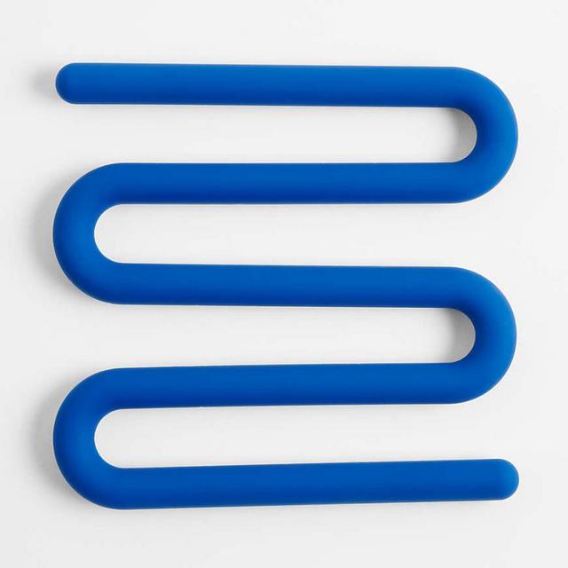 Blue Silicone Trivet by Molly Baz