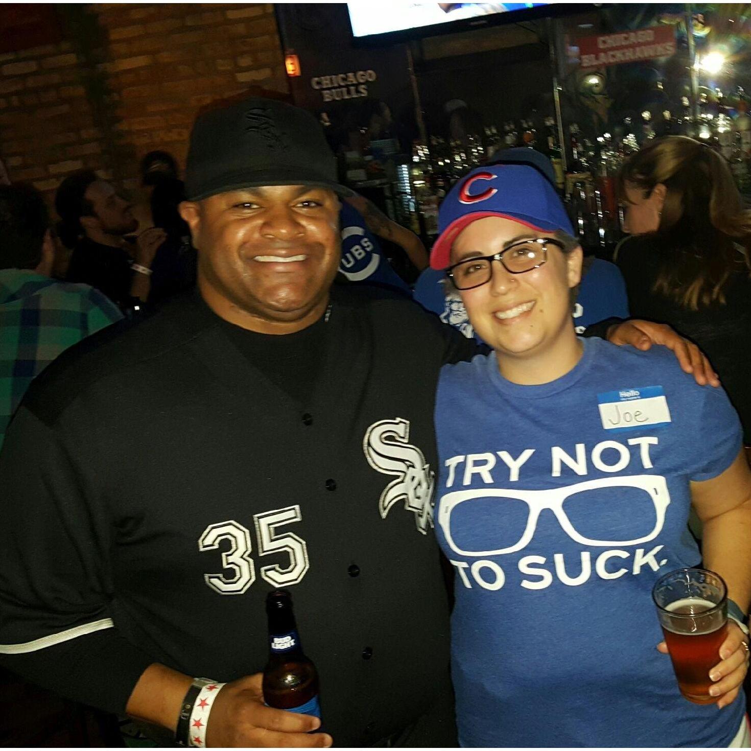 Halloween 2016. Cross town rivals, but we still love each other