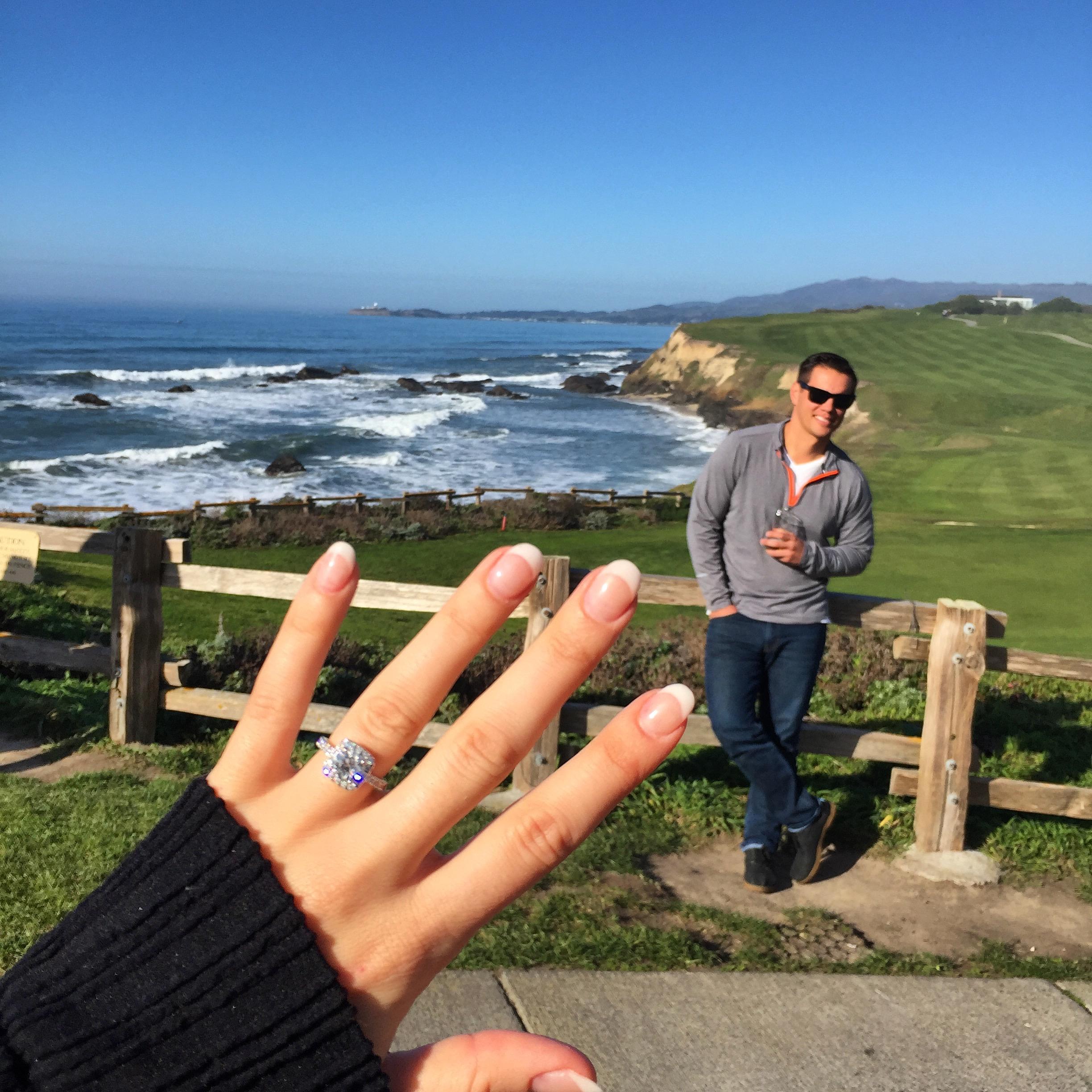 Engaged at one of our favorite places, the Ritz Carlton, HMB!