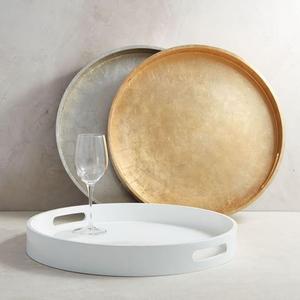 Lacquer Tray - Round in gold