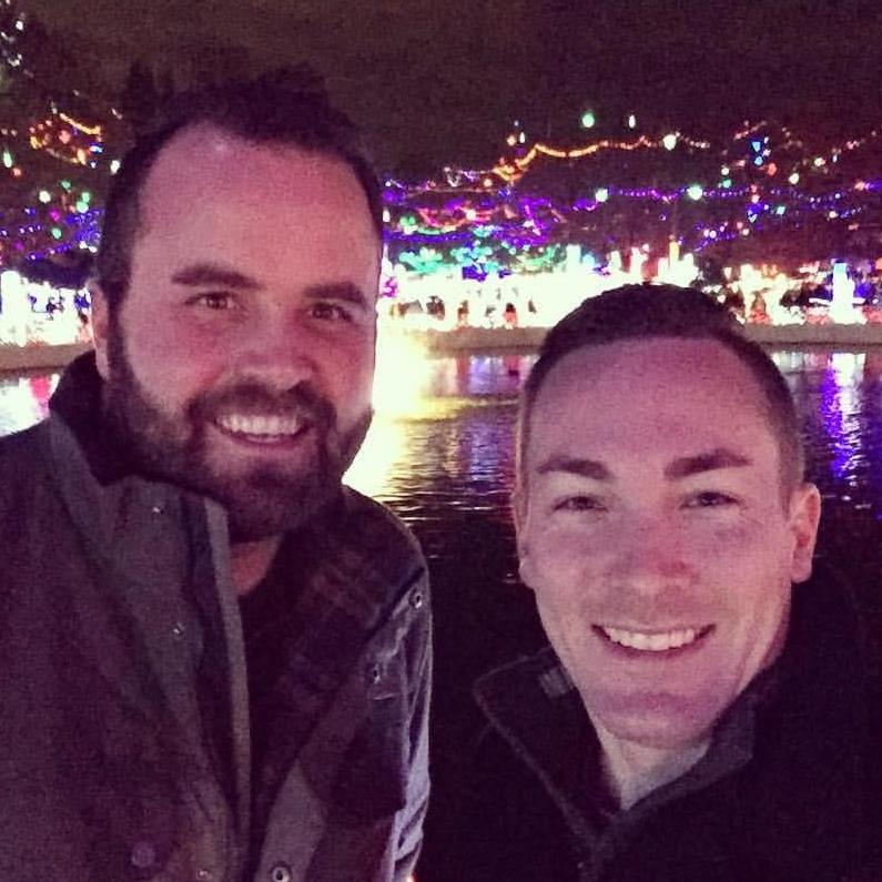 Our first photo together was taken at the 2016 Rhema Christmas Lights display in Broken Arrow, Oklahoma.