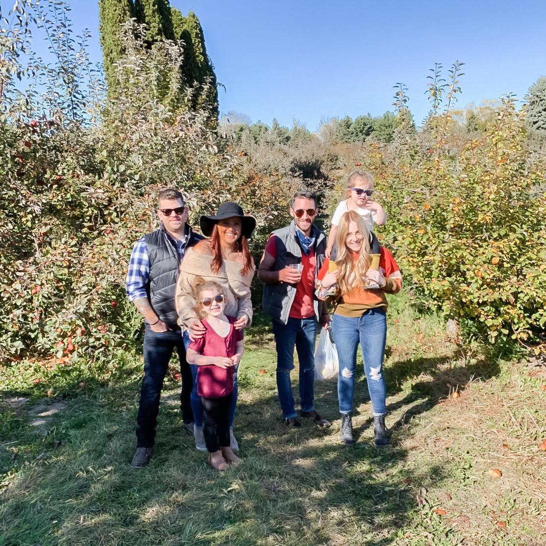 Apple Orchard trip with the fam! We couldn't possibly love our families more.