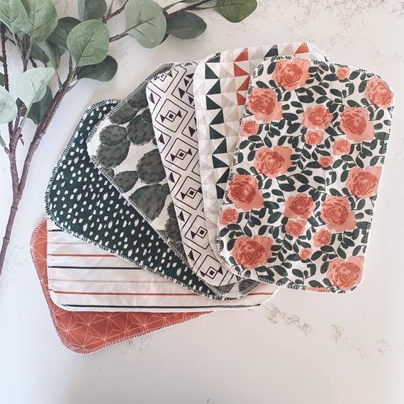 Reusable "Unpaper" Towels - Desert Floral Print (Pack of 7)