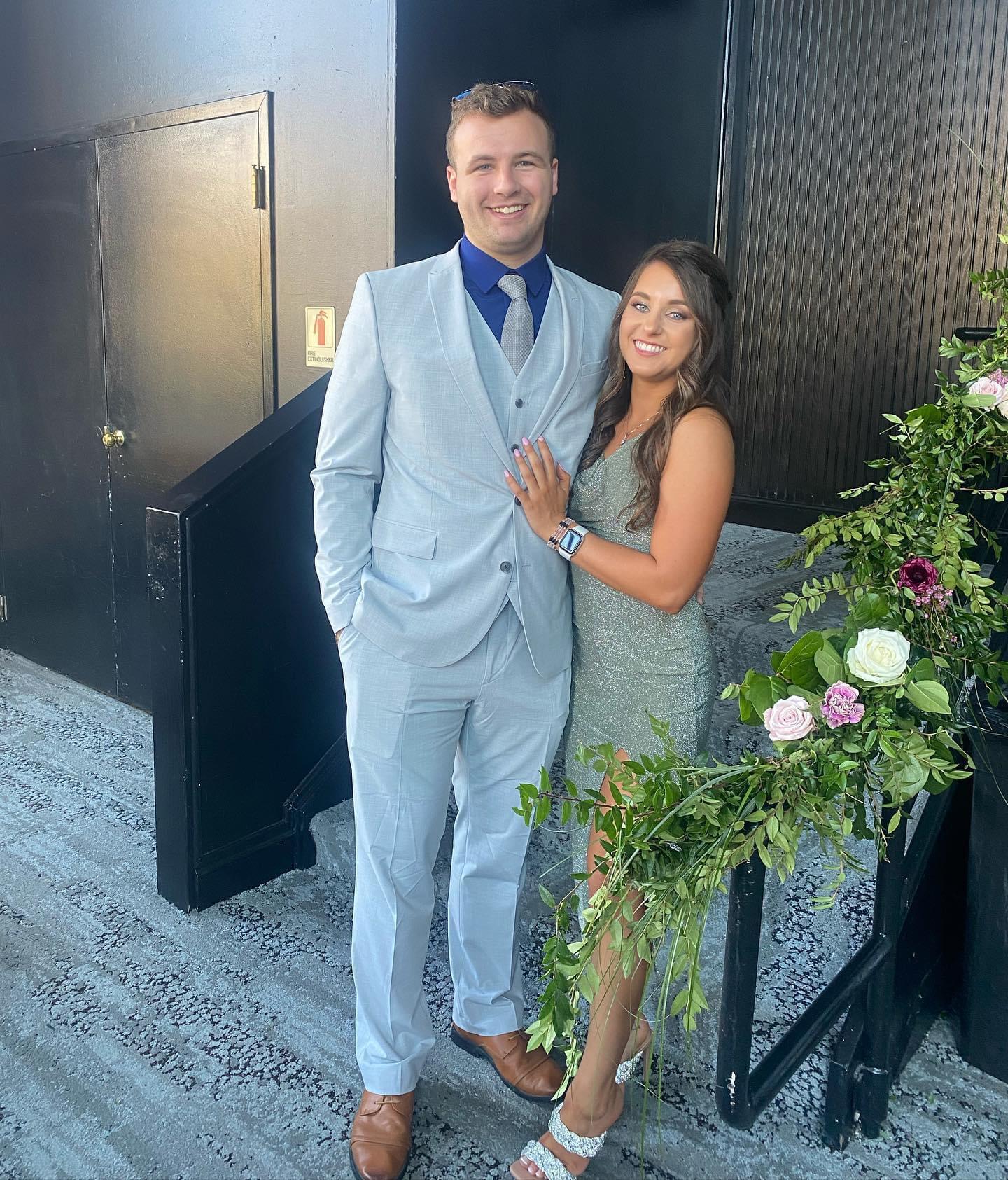 Taylor, Nikki’s bridesmaid (and her boyfriend Matt)