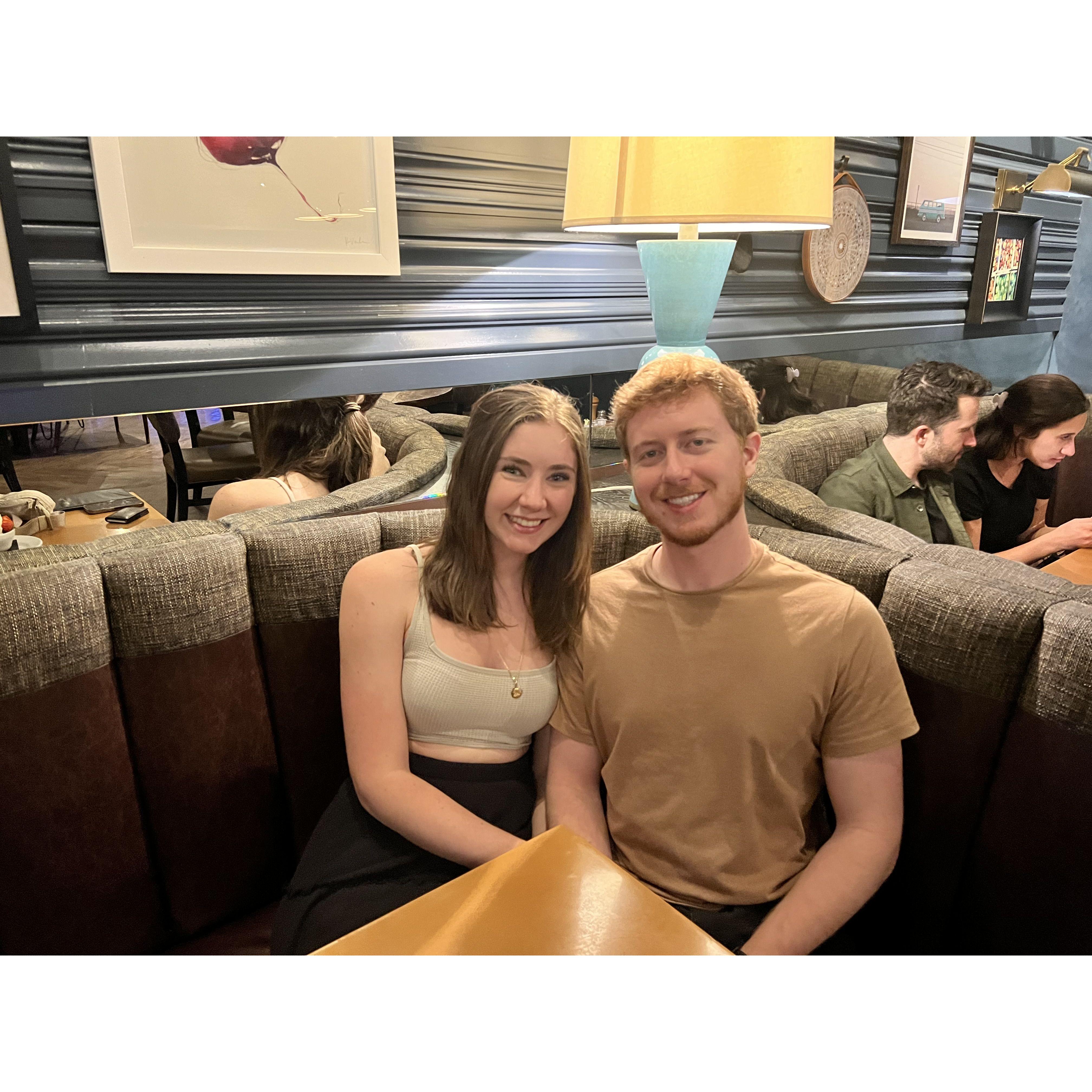 our last date before being engaged!!