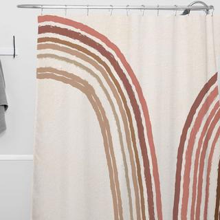 Mid Century Line Art VIII Shower Curtain