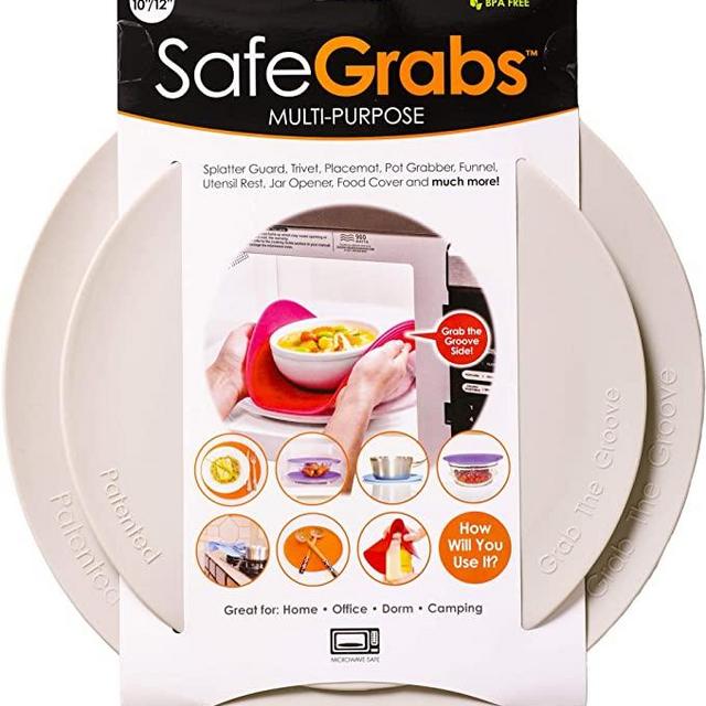 Safe Grabs: Multi-Purpose Silicone Original Microwave Mat (Gray)