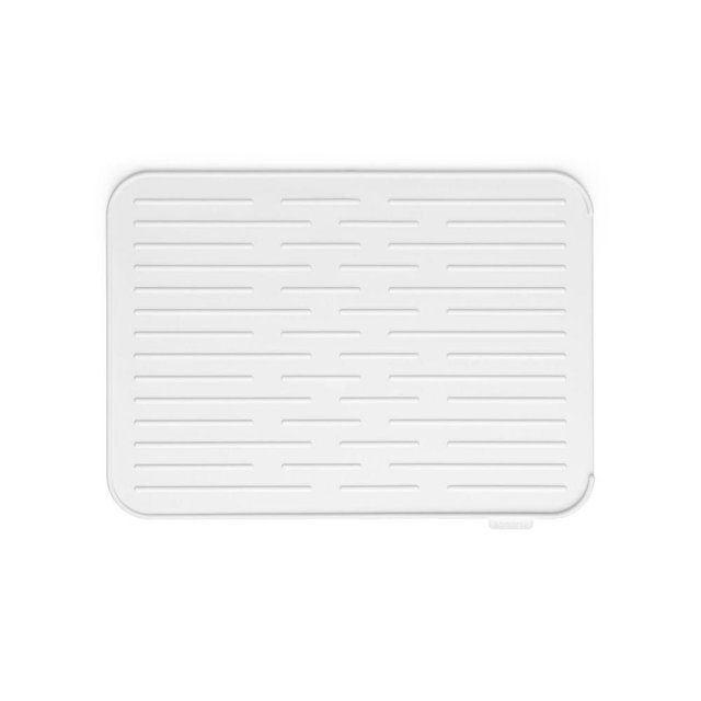 Silicone Dish Drying Mat, Light Gray, 17"x12.6"