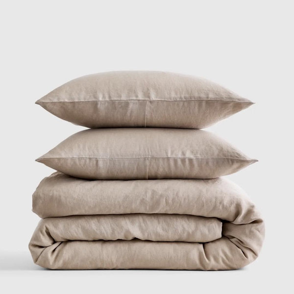 Linen Duvet Cover Set | Quince in Toffee