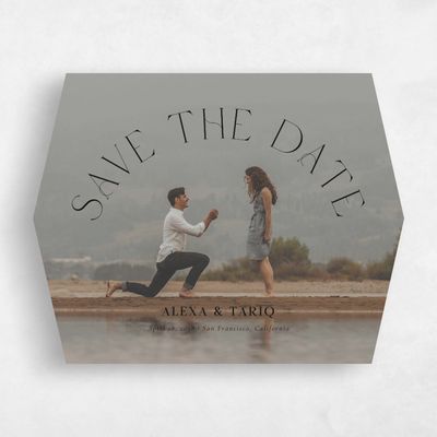 Black Diamond Wedding Save the Date - Gaia Photo