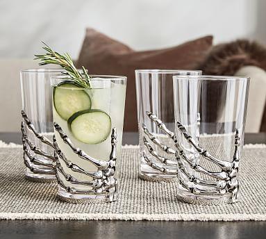 Skeleton Hand Highball Glass