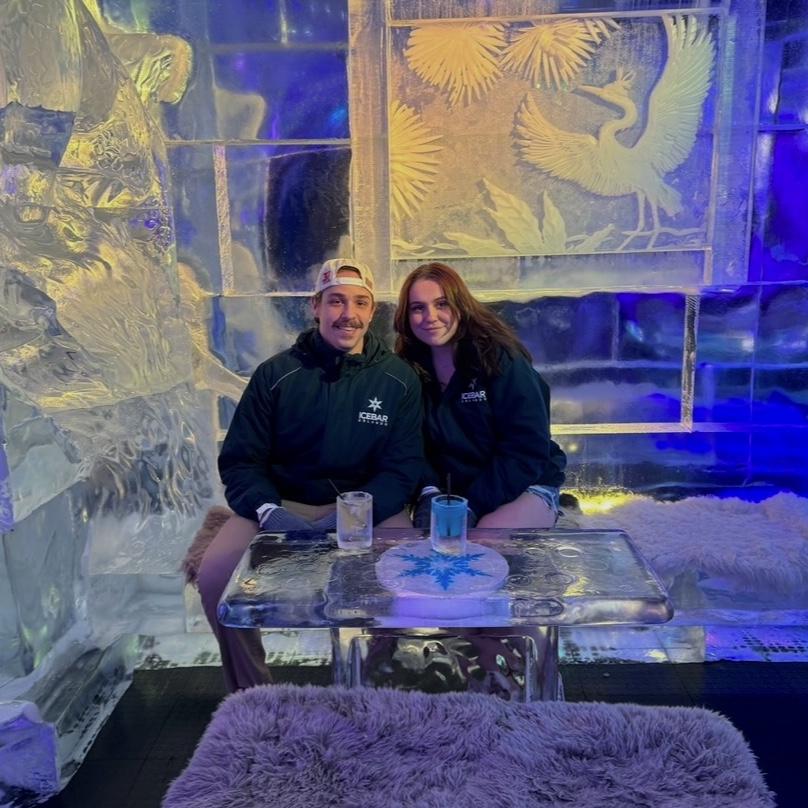 Orlando adventures: starting with the Ice Bar🧊#SkiShots 10.20.2023