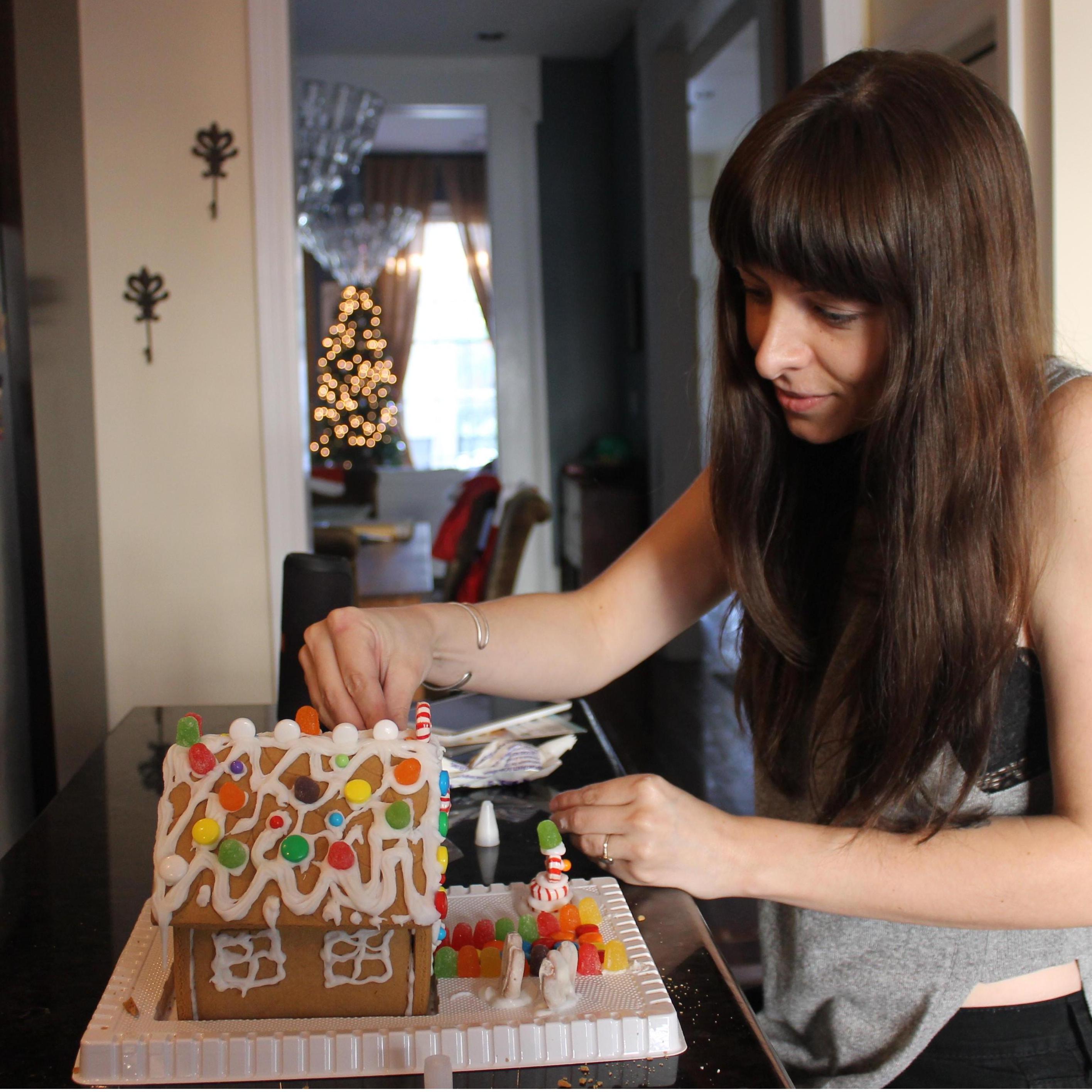 Chelsie's first gingerbread house!