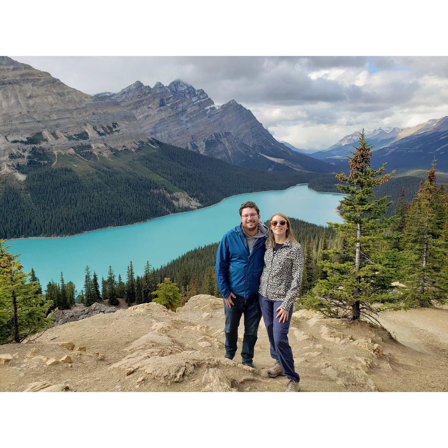 Our victory trip to Jasper, right after Stefan moved to Canada!