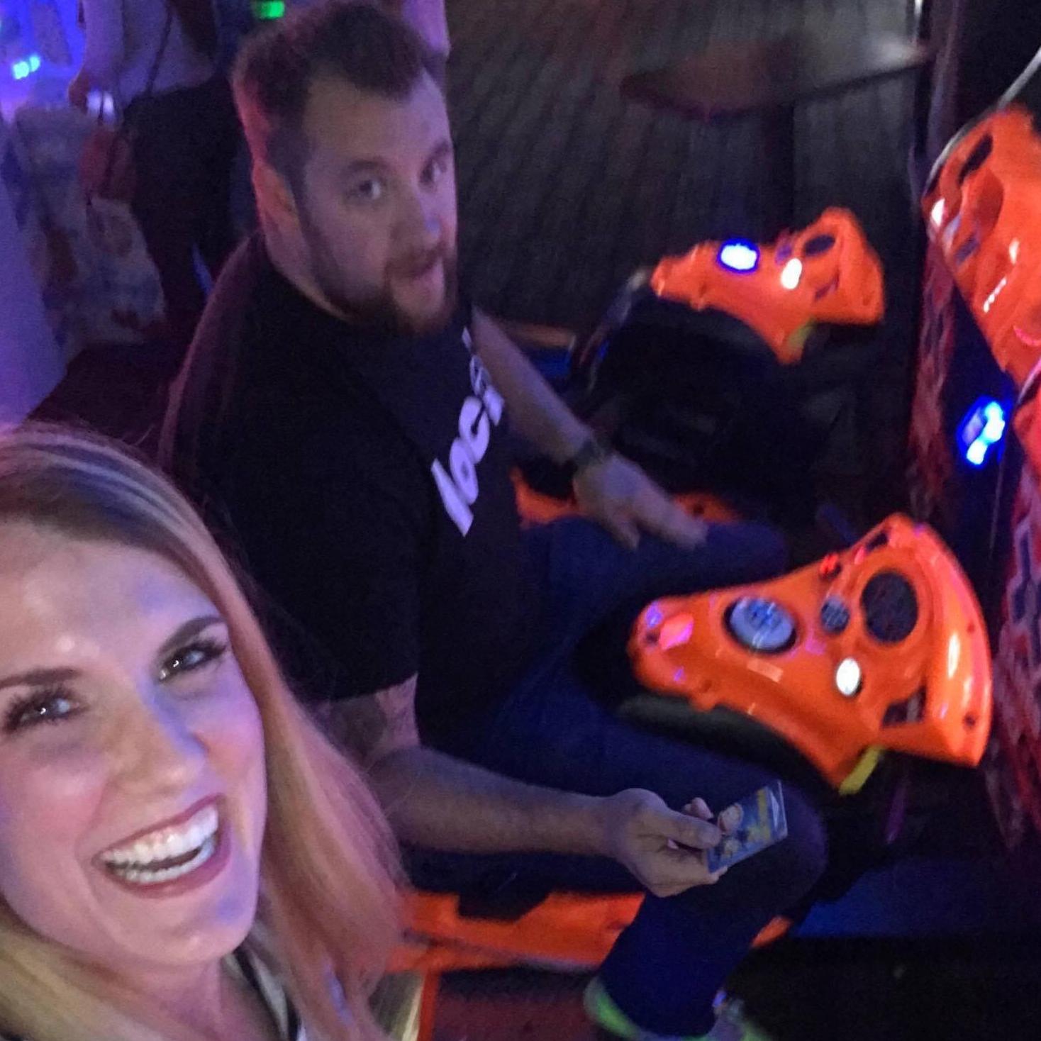 For Colleen's birthday, all she wanted was to go to Dave & Busters and kick Jake's butt at arcade games.