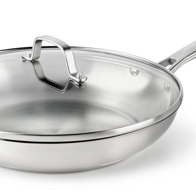 Calphalon Classic Stainless Steel 12-in. Fry Pan with Cover