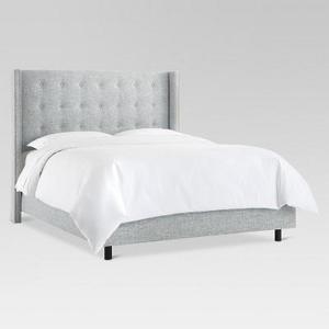 Nail Button Tufted Wingback Bed (Queen) Pumice - Threshold™