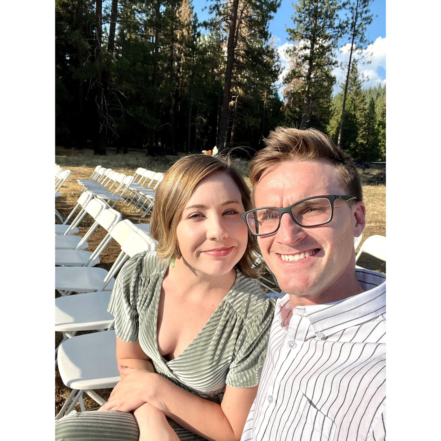 Attending our first wedding together.